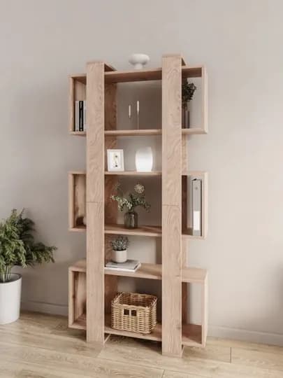 Стеллаж напольный для книг и игрушек 163x80x21 — TRENDYT-STELAJPRO2-ХАКИ