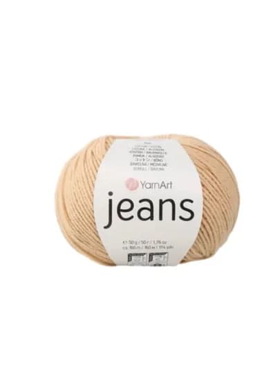 Пряжа YarnArt Jeans 55 % Pamuk 45 % Poliakrilik 50 g 160 mt — PRYAJAU-JEANS-БЕЖЕВ