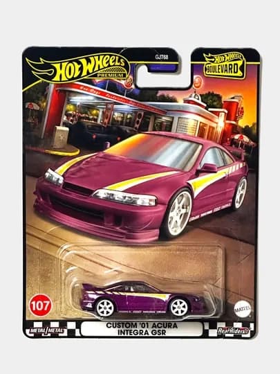 Коллекционная игрушечная машинка Hot Wheels Premium Bulvared 1/64 — MATTEL-HWBULVR-МАНГО