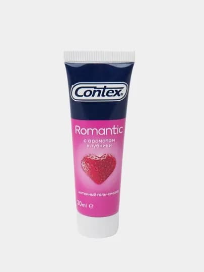 Гель-смазка Contex Romantic, с ароматом клубники, 30 мл