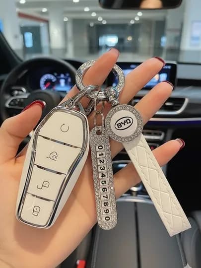 Защитный чехол для автомобильных дистанционных ключей - Chevrolet, Onix/Tracker, BYD, KIA — LDAVTO-KEY001-БЕЛЫЙ