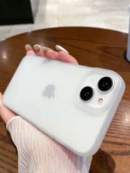 Чехол на iPhone 11,12,13,14,15,16,Pro,Max,Plus, Mini, прозрачный, силикон — PREM1-BLESKMAT-БЕЛЫЙ-17PRO