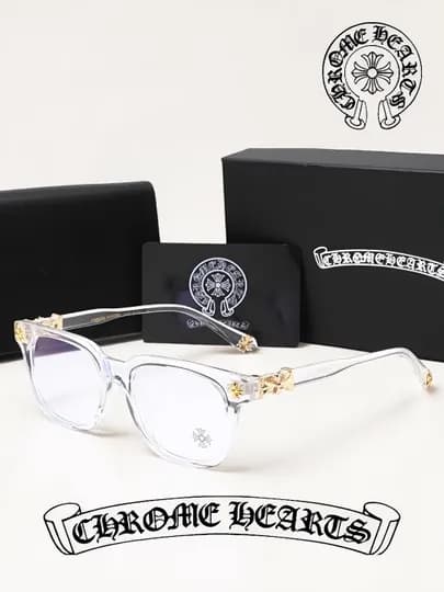Очки Chrome hearts антибликовые унисекс подарок для мужчин, женщин y2k черные, белые — ARZNRO-55OCKIXARTS55-ЗОЛОТ-BEZUPAK