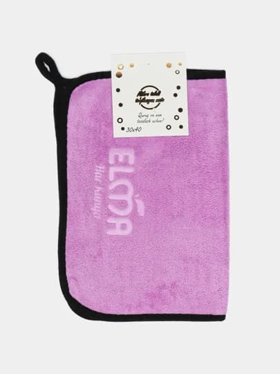 Тряпка из микрофибры для окон дома и машины ELMA, 30х40 / 60х40 / 50х80 — SWWLNS-EM62635-ФУКСИЯ-30X40