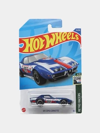Игрушечная машинка базовой коллекции Hot Wheels — ДЕТИМАГ-HWT002-СИНИЙ