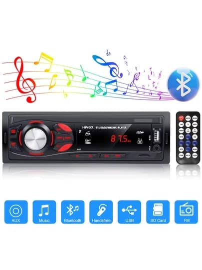 Pioneer aвтомагнитола 2 пульта Bluetooth, USB, AUX и FM радио магнитола — PROMO-PIONER-ШОКОЛ