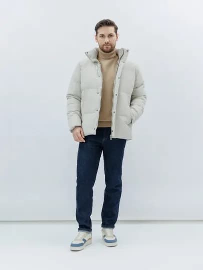 TERRA PRO Куртка мужская короткая длина пуховик AW23CA1N-12-19700 — TERRA-19700-МОЛОЧ-XL