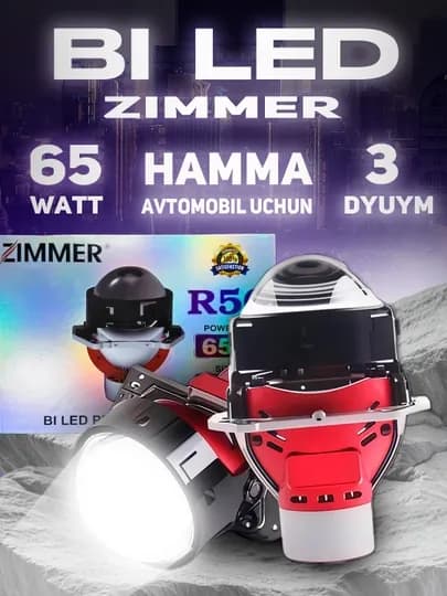 Zimmer R50 Max 3 " Bi-LED объектив – 80W мощный автомобильный налобный фонарь