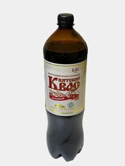 Квас Вятский Домашний, 1.5 л, безалкогольный напиток