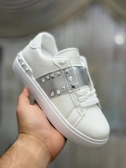Кеды Valentino Garavani, для парней, девушек и женщин, размер 36-40 — PSELECT-PRIME12-СЕРЕБРН-40