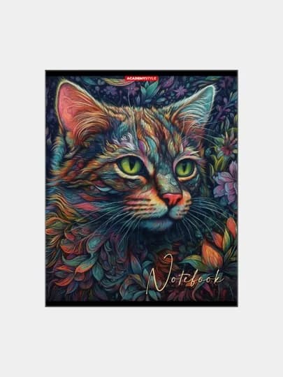 Тетради "Лесные коты Грин", в клетку, А5, 48 листов, 5 шт