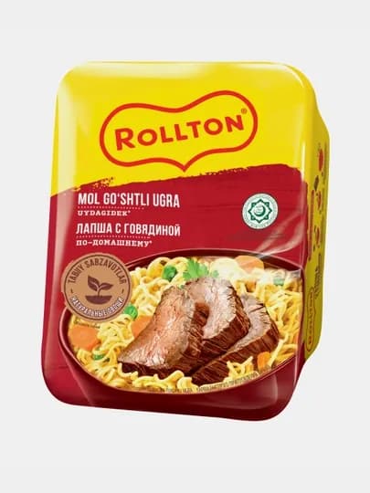 Лапша быстрого приготовления ROLLTON, говядина, 90 г