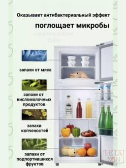 Освежитель для холодильника, поглотитель запаха, ароматизатор, нейтрализатор запахов — LOLA1-ПГЗАПАХ-БИРЮЗ