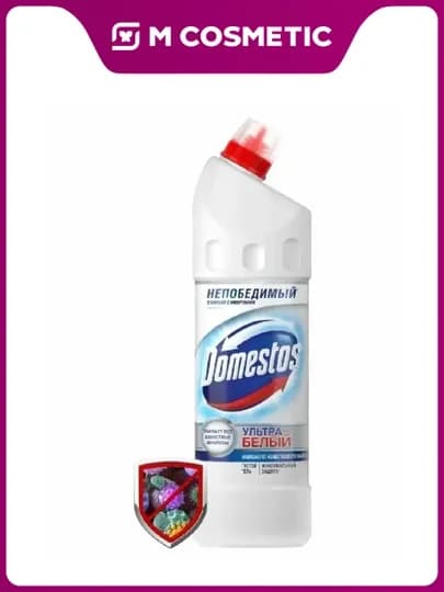 Универсальное чистящее средство DOMESTOS Белоснежный, антибактериальное, 750 мл