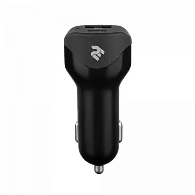 Автомобильное зарядное устройство 2Е Car Charger Dual USB (36W) Type-C PD, USB QC3.0, black 2EACR36WPDQC (2E-ACR36WPDQC)