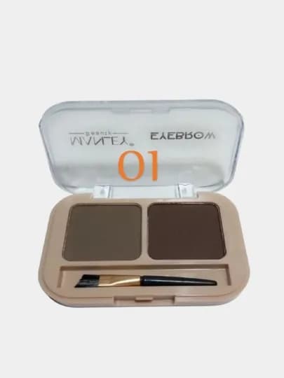 Тени для бровей, два оттенка, водостойкие — BBEAUTY-ANN123-АМЕТИС