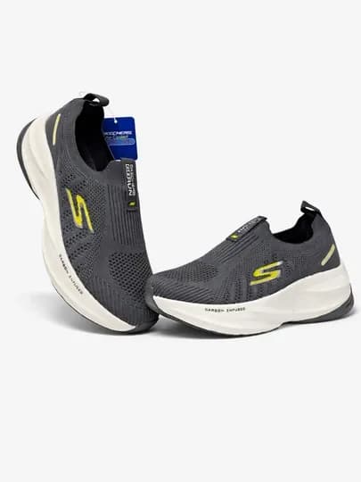 Skechers Aero Pulse —слипоны, весна–лето, Air-Cooled, Arch Fit — BGSHOE-CARBON-ТЕМНСЕР-42
