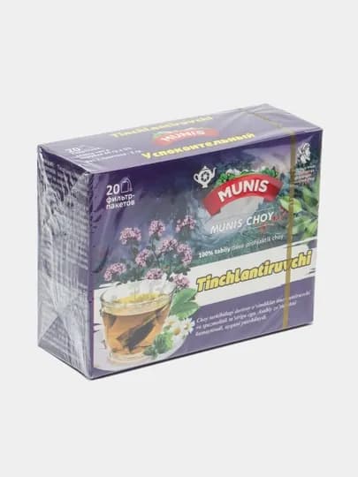 Лечебно-профилактический чай Munis Успокоительный, 20 фильтр-пакетиков