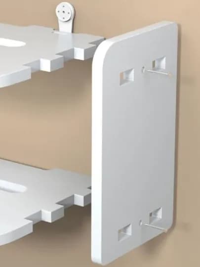 Полка настенная прямая для цветов и стильных акцентов интерьера — MAGVIK-SHELF-КРЕМОВ