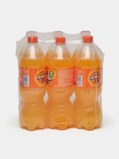 Газированный напиток Fanta orange, 1 л * 6 шт
