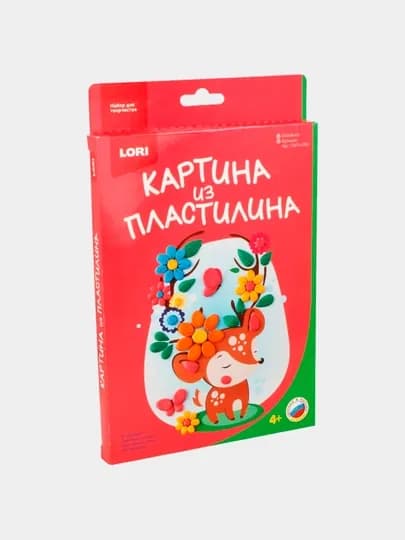 Картина из пластилина LORI Оленёнок Пз/Пл-009