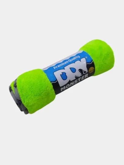 Полотенце из микрофибры, для сушки кузова автомобиля, Dry Monster — AVTOUP-DRYMONSTERKUZOV-САЛАТ-55x75