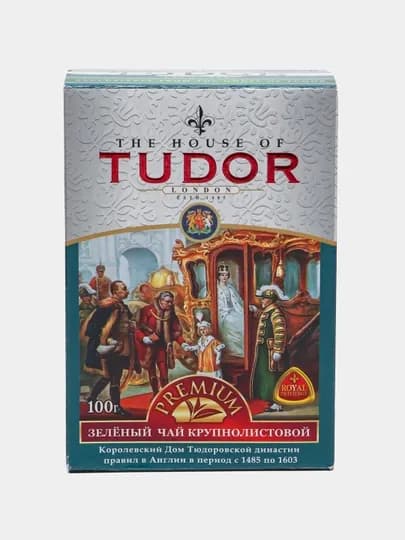 Крупнолистовой зеленый чай Tudor, 100 г