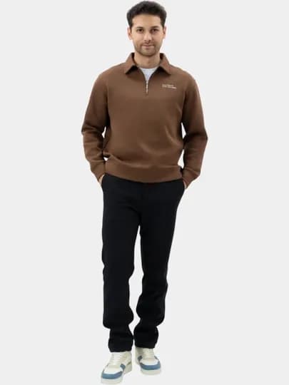 TERRA PRO Мужская толстовка короткая длина AW25CR2-2-22305 — TERRA-22305-КОРИЧН-XXL