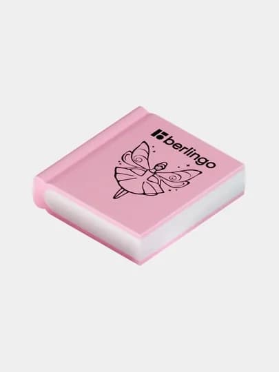 Ластик Berlingo Fairy Tales, Лас Taтт 2 штук резина, цвета ассорти, 28 * 25 * 7 мм — DELISTO-P112502-РОЗОВ