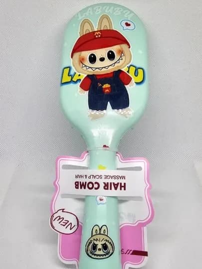 Массажная расческа для детей, яркая, с изображением "LABUBU"