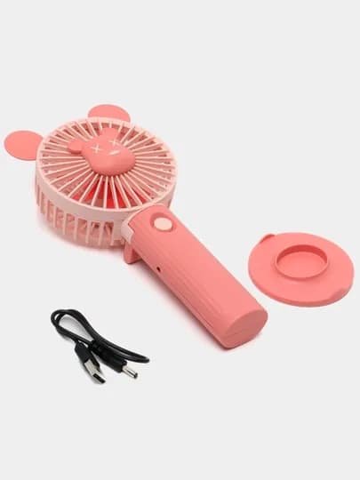 Вентилятор мини, портативный, ручной, компактный, USB зарядка — ALSHOOP-FGCF-КОНФЕТН