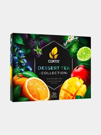 Чай Curtis "Dessert Tea Collection", ассорти, 30 шт, 50 г, сашет — DANIHA-DFCVM38