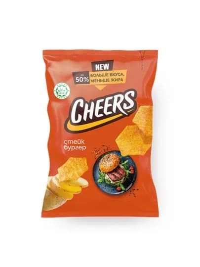 Чипсы Cheers 130 г Стейк бургер — CHEERS-EBTRNYYDB