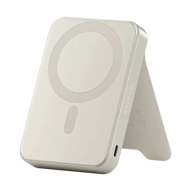 Внешний аккумулятор SATECHI ST-B10Q2SW Qi2 10000 mAh Magnetic with Stand Sand