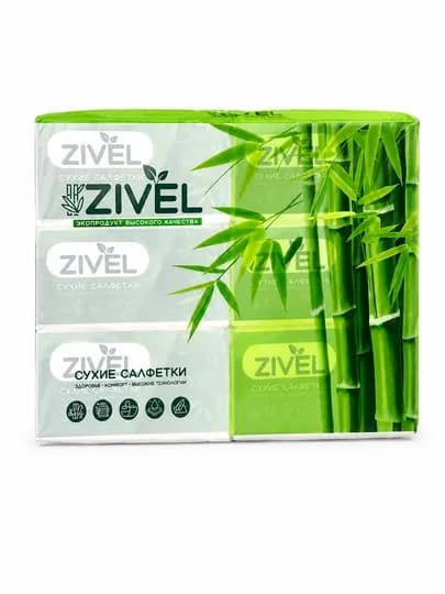Салфетки Zivel, 6-слойные