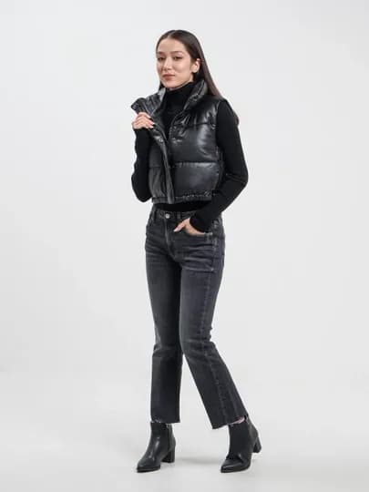 Жилетка женская Zara,Турция — ZARAOFF-ZAR4341-ЧЕРН-XL