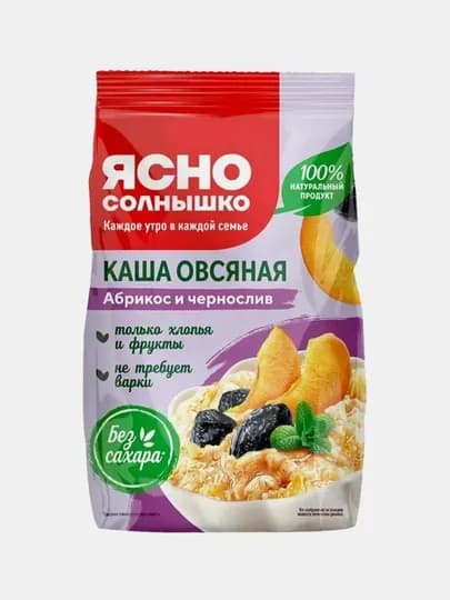 Каша овсяная Ясно Солнышко, абрикос и чернослив, 300 г