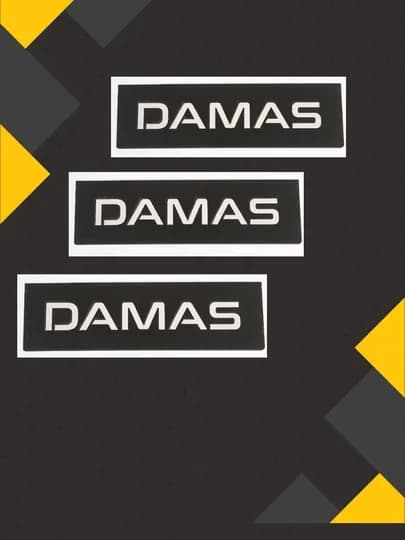 Специальная наклейка для приборной панели автомобилей Damas и Labo — XABIBAM-STIKER-ЧЕРН