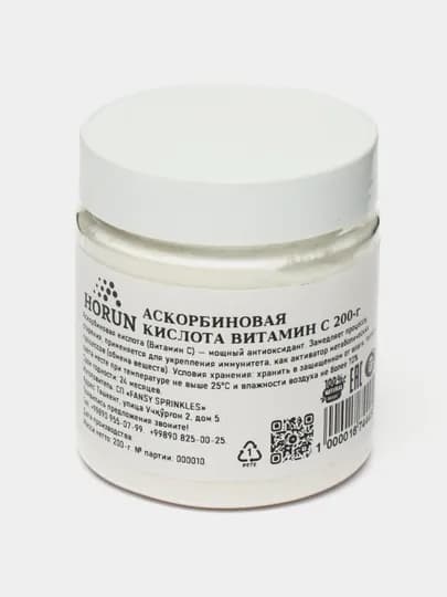 Аскорбиновая кислота Витамин С "HORUN", 200 г, 400 г — MAH-ASKORBI-АЛЫЙ