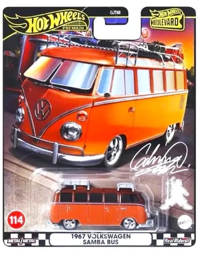 Коллекционная игрушечная машинка Hot Wheels Premium Bulvared 1/64 — MATTEL-HWBULVR-ОРАНЖ