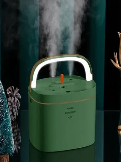 Увлажнитель воздуха, светодиодная лампа, ночник, для дома и офиса — MEGATEN-LAMPALIHAVONAMLAGICH-ЗЕЛЕН