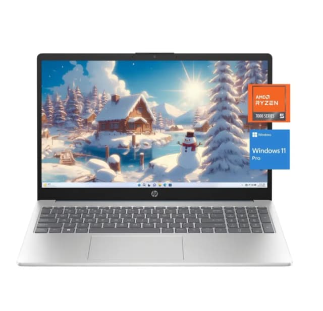 Ноутбук HP 15-fc0196nia / Ryzen 5-7520U / 16 GB / SSD 512 GB / 15.6", Silver