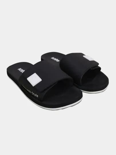 Мужские шлёпанцы, пляжная обувь, Kito, летние, размеры 36-39, 40-43 размеры, 3 цвета — HITHAI-KITONAV-ЧЕРН-38