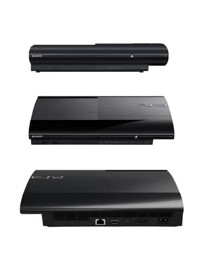 Sony PlayStation 3 Super Slim, 250–500GB, с установленными играми, 1–4 геймпада — ADEU-PSSS-G2-X500GB