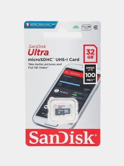Флешка Micro SanDisk 32GB — KNOP-SANDISKMICROULTRA-16GB