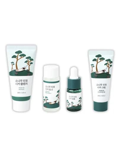 Набор уходовой косметики в дорогу, Round Lab Trial Kit — BTKOREA-RLABSET-ЗЕЛЕН