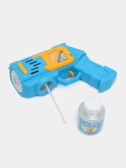 Генератор мыльных пузырей детский, на батарейках BUBBLE GUN — UNSHOPU-KOPIK-БЕЖМЕЛ