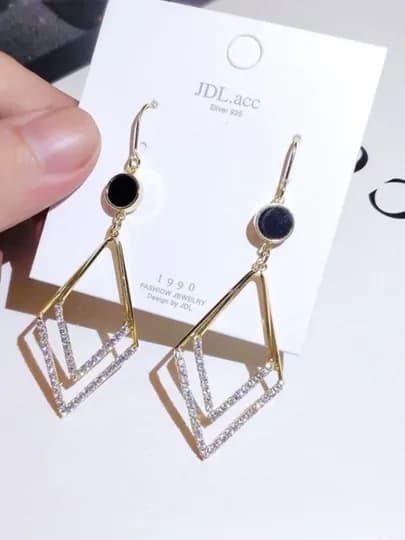 Модные серебряные серьги для женщин и девушек — ZARINA3-ZIRAK-ЗЕЛЕН-YSL