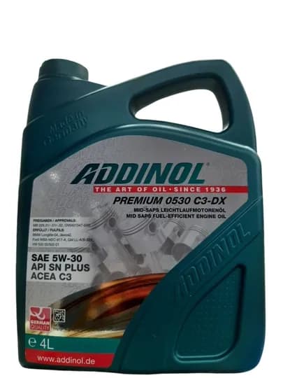 Моторное масло Addinol Premium 5W30 C3-DX, 4 литр — UNIAVTO-ADDINOLPREMIUM5W30C3DX4LITR