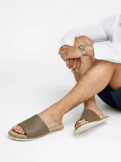 Brunello Cucinelli тапочки мужские и женские — HUMTTO1-BRUNELLOO-БЕЖМЕЛ-42